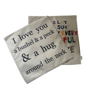 Two HOSL Pillow Covers NWOT